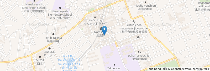 Mapa de ubicacion de 船橋市身体障害者福祉センター en اليابان, 千葉県, 船橋市.
