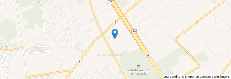 Mapa de ubicacion de 野田市立中央子ども館 en 日本, 千葉県, 野田市.