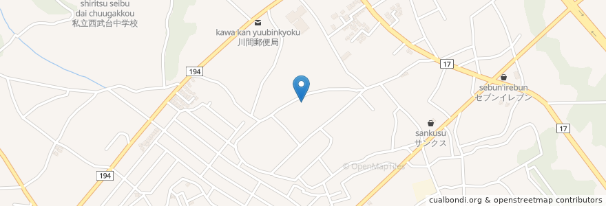 Mapa de ubicacion de 野田市立谷吉会館 en 일본, 지바현, 野田市.