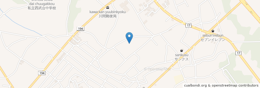 Mapa de ubicacion de 野田市立谷吉子ども館 en Japan, Präfektur Chiba, 野田市.