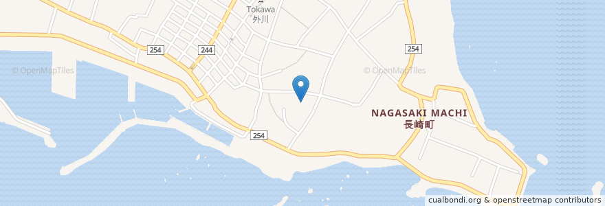 Mapa de ubicacion de 銚子市地域型在宅介護支援センター外川園 en Japón, Prefectura De Chiba, 銚子市.
