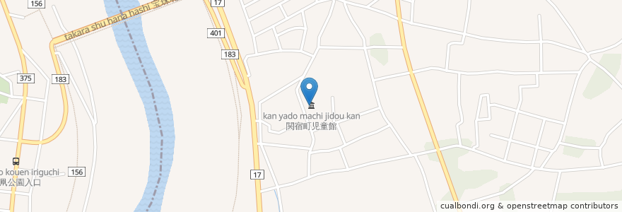 Mapa de ubicacion de 関宿町老人憩の家 en Japan, 千葉県, 野田市.