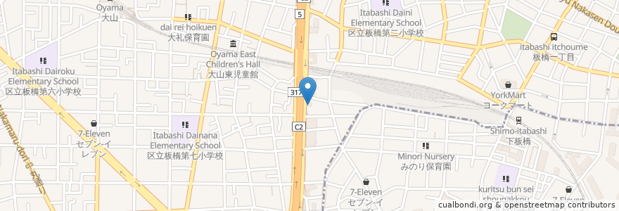 Mapa de ubicacion de あさぎり荘 en Jepun, 東京都, 板橋区.