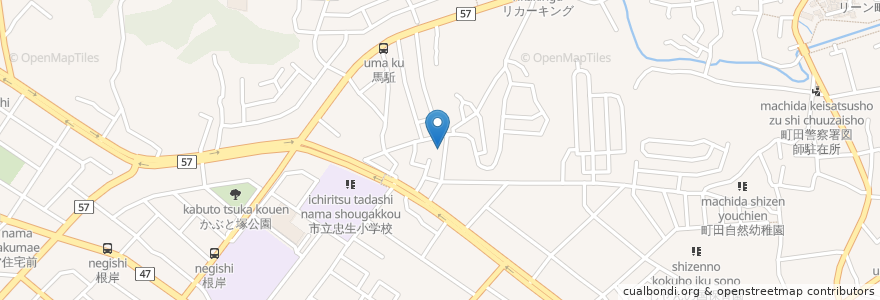 Mapa de ubicacion de あじさい第１共同作業所 en Япония, Токио, Матида.