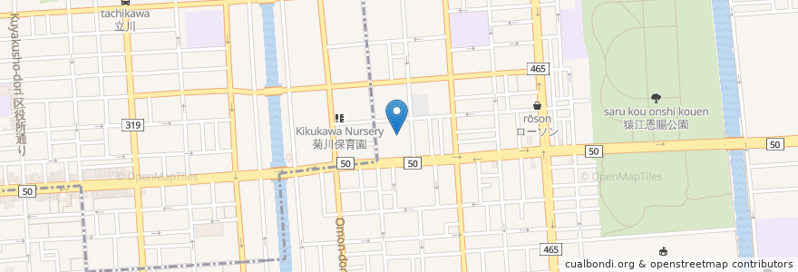 Mapa de ubicacion de あそか園 en Япония, Токио, Кото.