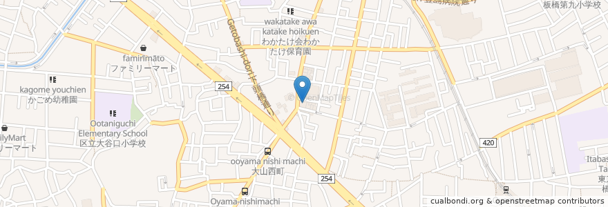 Mapa de ubicacion de おとしより保健福祉センター en اليابان, 東京都, 板橋区.