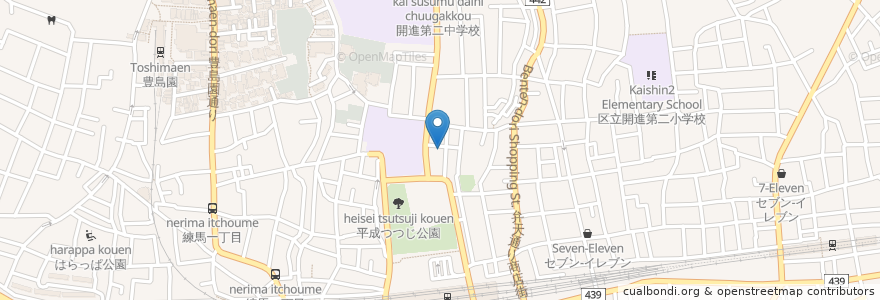 Mapa de ubicacion de かすたねっと en 日本, 東京都, 練馬区.