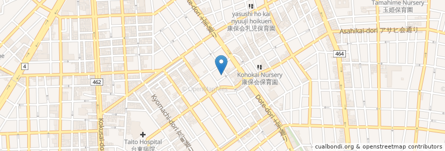 Mapa de ubicacion de さくら千束ハウス en Jepun, 東京都, 台東区.