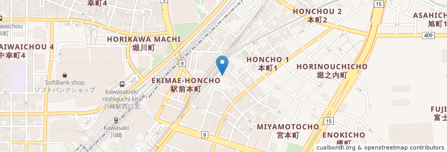 Mapa de ubicacion de しおん在宅介護支援センター en 日本, 神奈川縣, 川崎市.