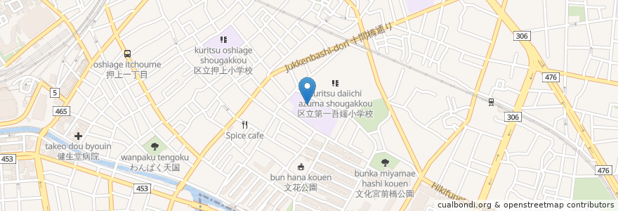 Mapa de ubicacion de すみだ生涯学習センター別館和室 en ژاپن, 東京都, 墨田区.