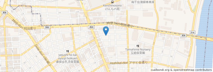 Mapa de ubicacion de なかよしハウス en 日本, 東京都, 台東区.