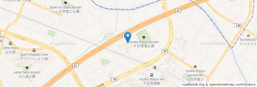 Mapa de ubicacion de はぴね横浜 en Japonya, 神奈川県, 横浜市, 緑区.