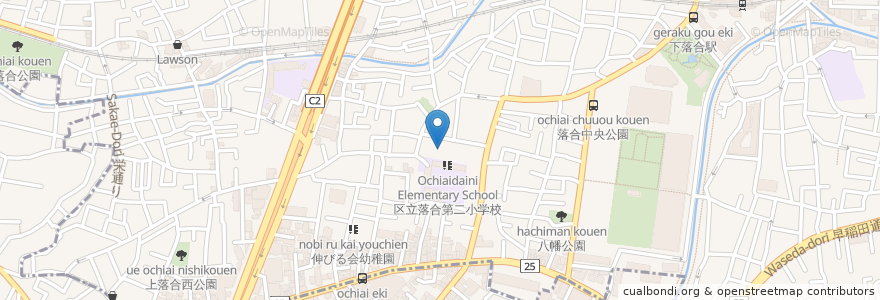 Mapa de ubicacion de ひまわりホーム新宿 en اليابان, 東京都, 中野区, 新宿区.