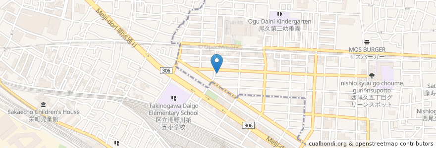 Mapa de ubicacion de ふるさとホーム荒川第２ en 일본, 도쿄도.