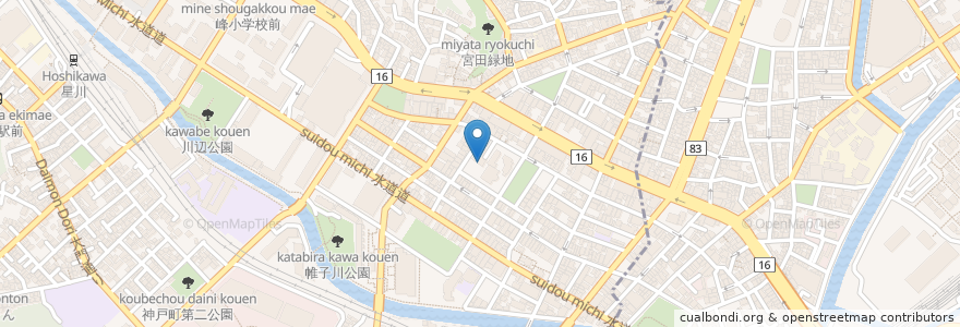Mapa de ubicacion de ほどがや希望の家 en اليابان, كاناغاوا, 横浜市.