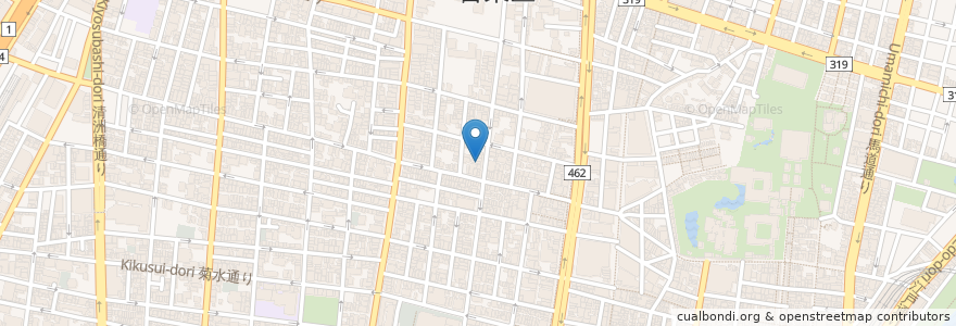 Mapa de ubicacion de やすらぎの家 en اليابان, 東京都, 台東区.