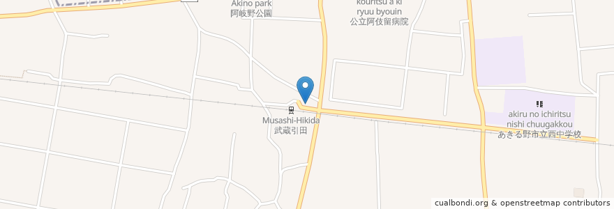 Mapa de ubicacion de アトリエつむぎのもり en Giappone, Tokyo, あきる野市.