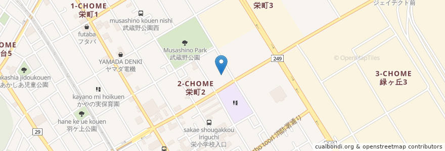 Mapa de ubicacion de グリーン東京 en ژاپن, 東京都, 羽村市.