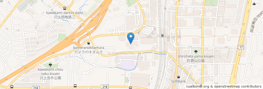 Mapa de ubicacion de ケアハウスゆうあい en Japan, 神奈川県, Yokohama, 戸塚区.