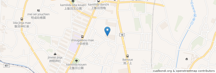Mapa de ubicacion de ケアハウスフォンス en 일본, 가나가와현, 요코하마시, 泉区.
