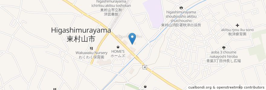 Mapa de ubicacion de コロニー東村山印刷所 en Jepun, 東京都, 東村山市.