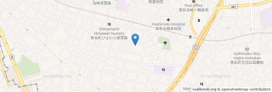 Mapa de ubicacion de サン・ラポール目白 en Japonya, 東京都, 豊島区.