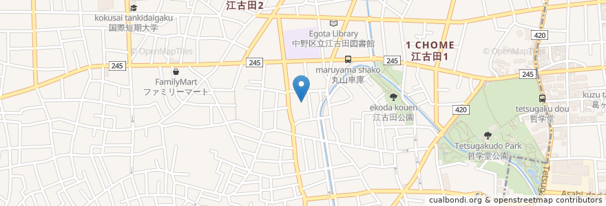 Mapa de ubicacion de シルバーヴィラ哲学堂 en Япония, Токио, Накано.