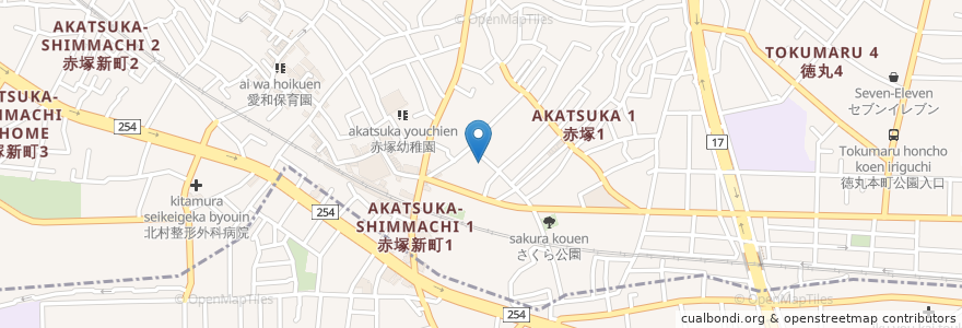 Mapa de ubicacion de ジェイ・エイチ・シイ赤塚 en 日本, 東京都, 練馬区.