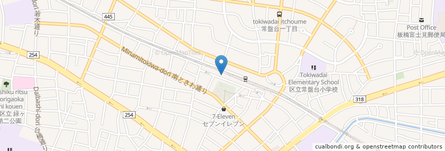 Mapa de ubicacion de スペースピア en Japan, Tokio, 板橋区.