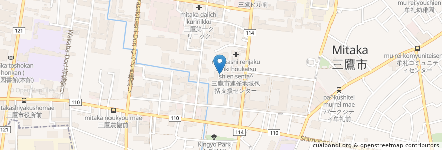 Mapa de ubicacion de ソノラス・コート三鷹 en 일본, 도쿄도, 三鷹市.