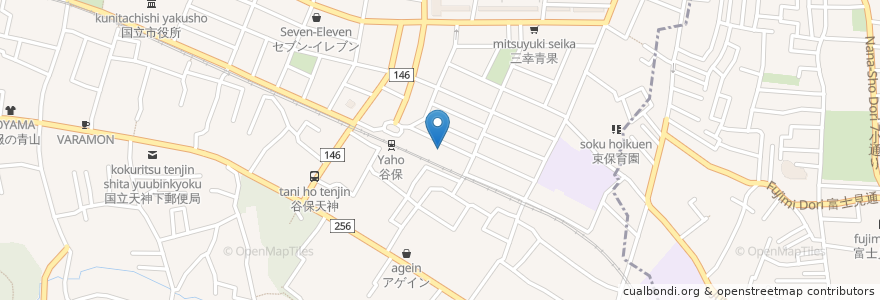 Mapa de ubicacion de ピアス en 日本, 东京都/東京都, 国立市.