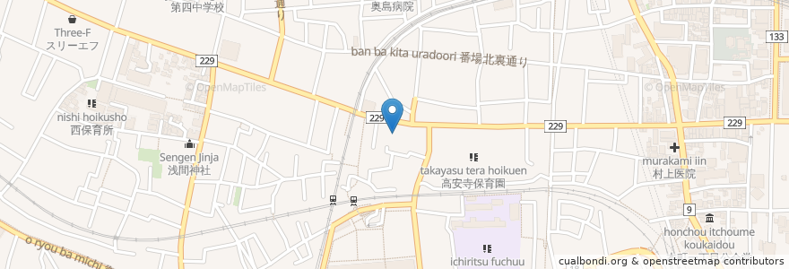 Mapa de ubicacion de ピースプラザ在宅介護支援センター en Japón, Tokio, Fuchu.