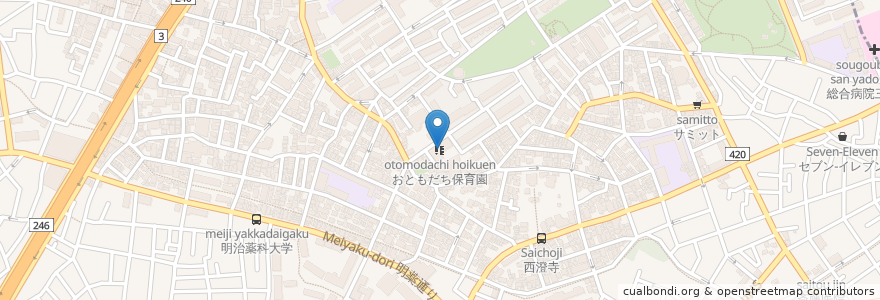 Mapa de ubicacion de フレンズ下馬在宅介護支援センター en Japão, Tóquio, 世田谷区.
