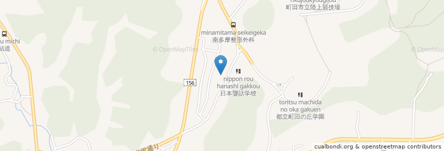 Mapa de ubicacion de ライシヤワ・クレーマ学園 en Japão, Tóquio, 町田市.