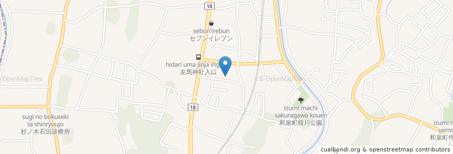 Mapa de ubicacion de ライフコミューンいずみ中央 en اليابان, كاناغاوا, 横浜市, 泉区.