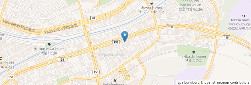 Mapa de ubicacion de レストヴィラ堀之内 en اليابان, 東京都, 八王子市.