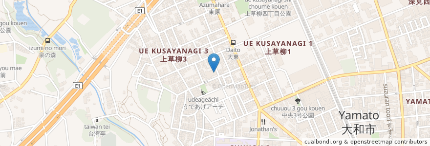 Mapa de ubicacion de レストヴィラ大和 en ژاپن, 神奈川県, 大和市.