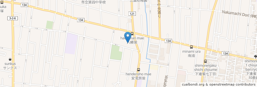 Mapa de ubicacion de 三鷹市立母子生活支援施設三鷹寮 en Japão, Tóquio, 三鷹市.