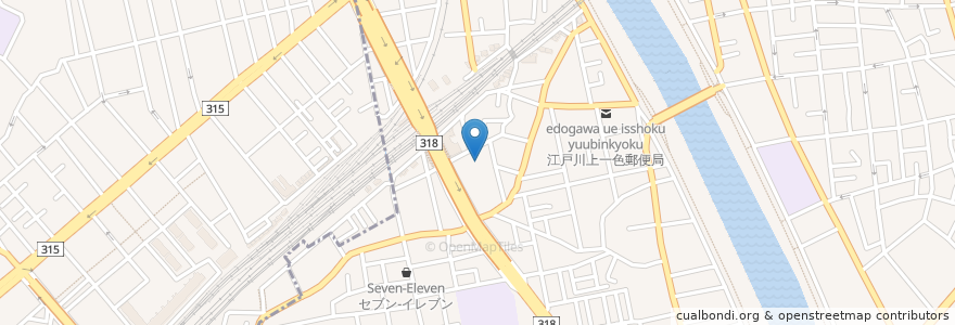 Mapa de ubicacion de 上一色コミュニテイセンター en 日本, 東京都, 葛飾区.