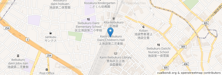 Mapa de ubicacion de 上池袋ことぶきの家 en Japón, Tokio, Toshima.
