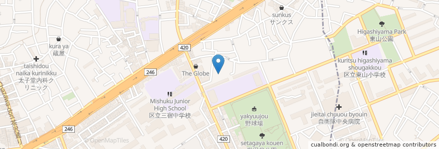 Mapa de ubicacion de 世田谷区池尻在宅介護支援センター en 日本, 東京都, 世田谷区.