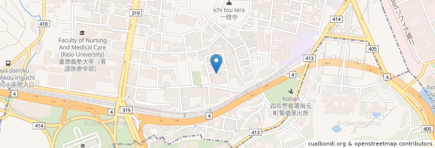 Mapa de ubicacion de 二葉乳児院 en 日本, 東京都.