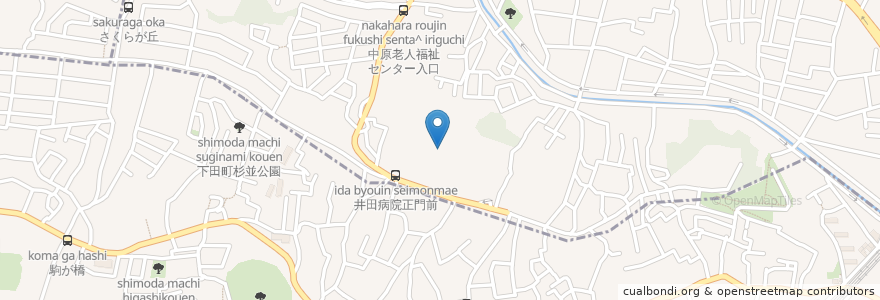 Mapa de ubicacion de 井田在宅介護支援センター en Japon, Préfecture De Kanagawa, 横浜市.
