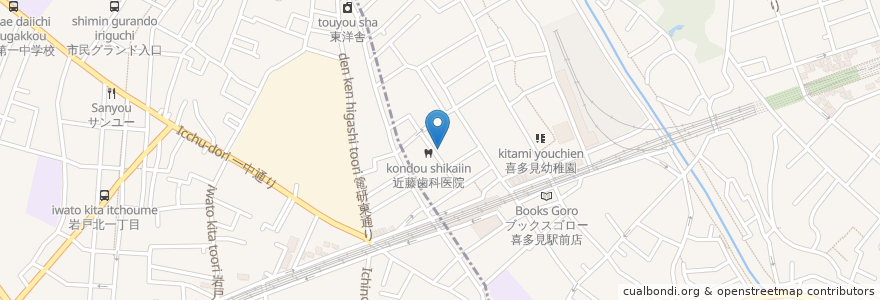 Mapa de ubicacion de 信愛福祉協会点字出版部 en ژاپن, 東京都, 狛江市.