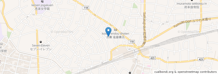 Mapa de ubicacion de 児玉経堂病院 en Япония, Токио, Сэтагая.