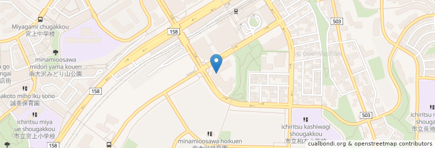 Mapa de ubicacion de 八王子市南大沢保健福祉センター en اليابان, 東京都, 八王子市.