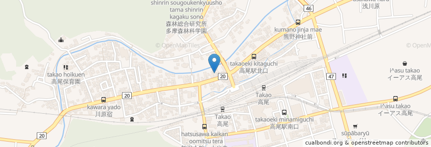 Mapa de ubicacion de 八王子市在宅介護支援センター高尾 en ژاپن, 東京都, 八王子市.