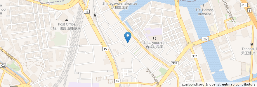 Mapa de ubicacion de 北品川シルバーセンター en Japón, Tokio, Shinagawa.
