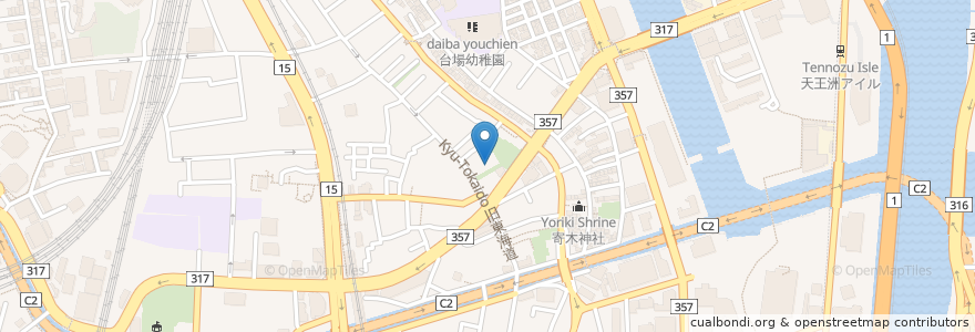 Mapa de ubicacion de 北品川児童センター en 日本, 東京都, 品川区.