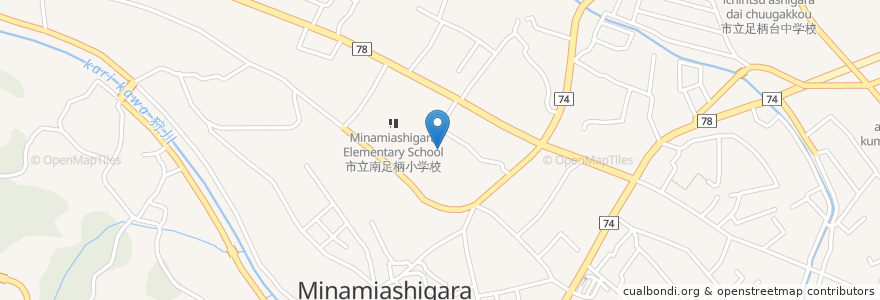 Mapa de ubicacion de 南足柄市地域生活支援センターあしがら en Japan, Kanagawa Prefecture, Minamiashigara.